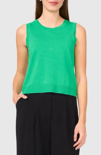 Halogenr Halogen(r) Crewneck Sweater Tank In Vivid Green