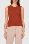 Halogenr Halogen(r) Crewneck Sweater Tank In Baked Clay