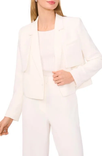 Halogenr Halogen(r) Crop Blazer In New Ivory