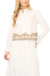 Halogenr Halogen(r) Cropped Button Up Top In Multi