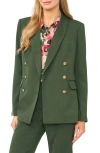 Halogenr Halogen(r) Double Breasted Blazer In Midnight Sage