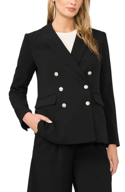 Halogenr Halogen(r) Double Breasted Blazer In Rich Black