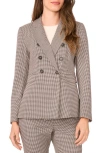 Halogenr Halogen(r) Double Breasted Houndstooth Blazer