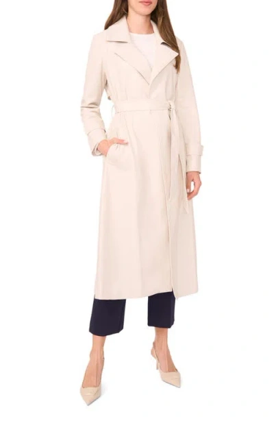 Halogenr Halogen(r) Drapey Faux Leather Belted Trench Coat