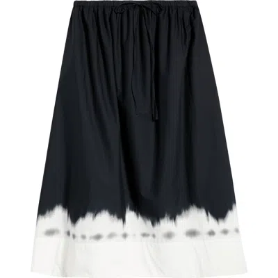 HALOGENR HALOGEN(R) DRAWSTRING WAIST COTTON MAXI SKIRT
