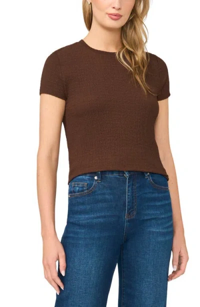 Halogenr Halogen(r) Easy Texture T-shirt In Brown