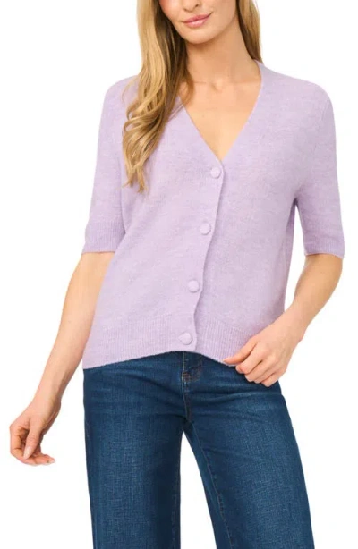 Halogenr Halogen(r) Elbow Sleeve Cardigan In Purple