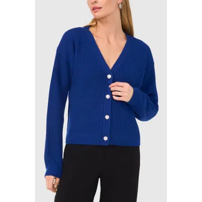 Halogenr Halogen(r) Embellished Button Cardigan In Twilight Blue