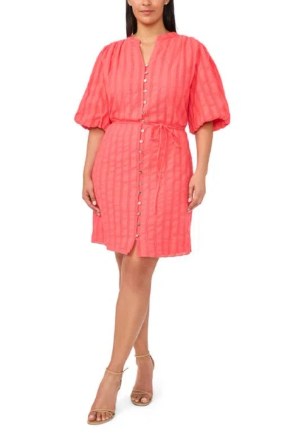 Halogenr Halogen(r) Embroidered Cotton Dress In Orange