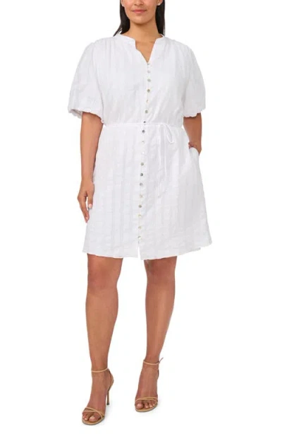 Halogenr Halogen(r) Embroidered Cotton Dress In White