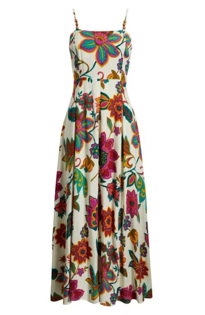 Halogenr Halogen(r) Empire Waist Beaded Strap Midi Dress
