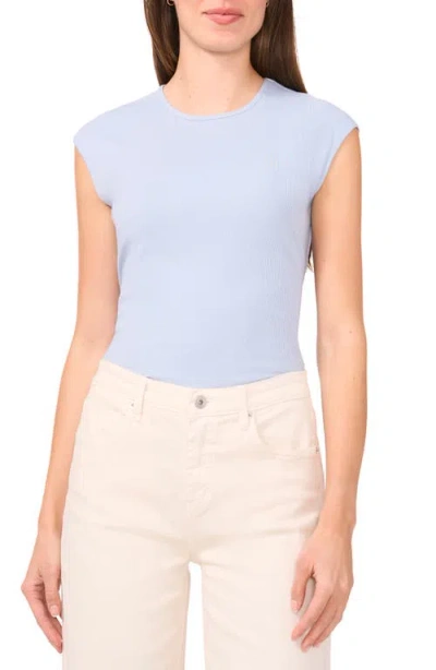 Halogenr Halogen(r) Extended Shoulder Sleeveless Top In Blue Fog
