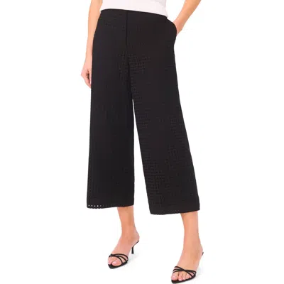 Halogenr Halogen(r) Eyelet Crop Straight Leg Pants In Black