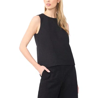 Halogenr Halogen(r) Eyelet Embroidery Shell In Black