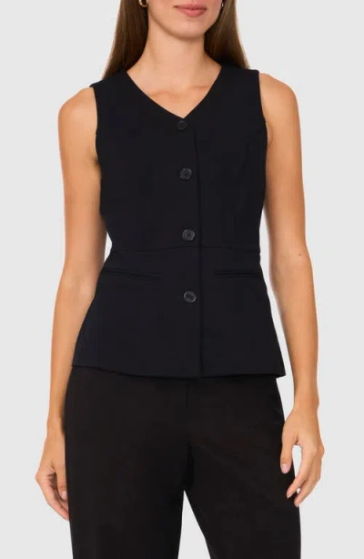 Halogenr Halogen(r) Fitted Vest In Rich Black