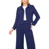 Halogenr Halogen(r) Flap Topstitch Jacket In Blue