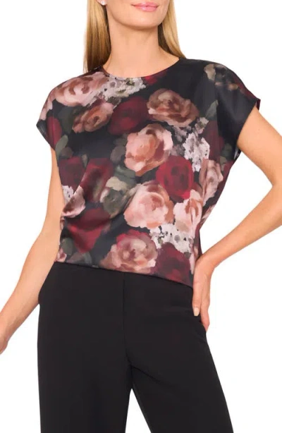 Halogenr Halogen(r) Floral Cap Sleeve Top In Multi