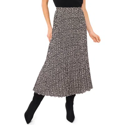Halogenr Halogen(r) Floral Dot Pleated Skirt In Black