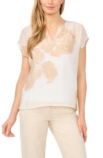 Halogenr Halogen(r) Floral Popover Top In Gray