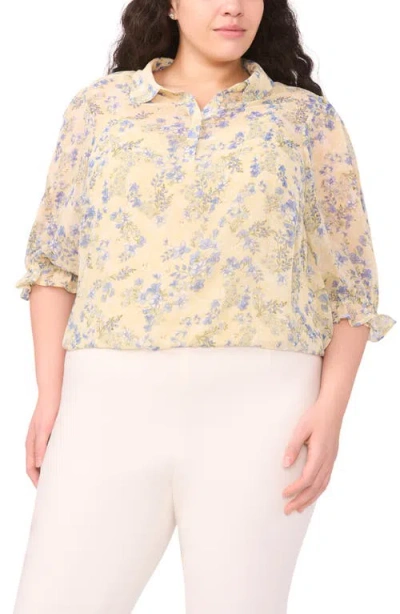 Halogenr Halogen(r) Floral Print Shirt In Yellow
