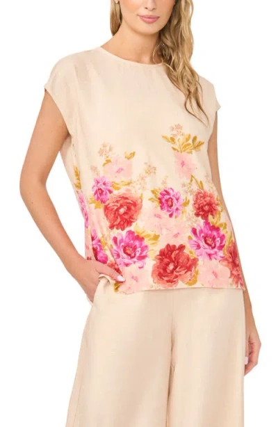 Halogenr Halogen(r) Floral Print Top In Neutral