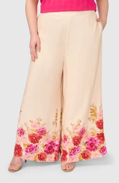 Halogenr Halogen(r) Floral Print Wide Leg Pants In Pink