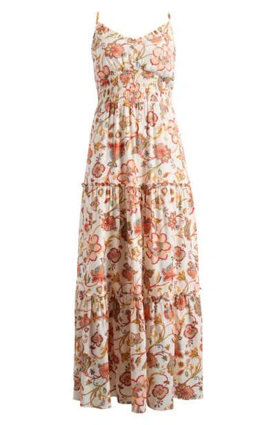 Halogenr Halogen(r) Floral Smocked Maxi Sundress