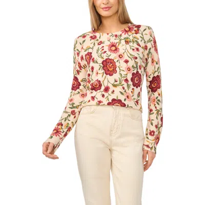 Halogenr Halogen(r) Floral Sweater In Babys Breath