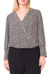 Halogenr Halogen(r) Flower Dot Wrap Top In Brown