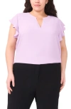 Halogenr Halogen(r) Flutter Sleeve Top In Purple