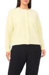 Halogenr Halogen(r) Fuzzy Crewneck Cardigan In Gold