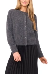 Halogenr Halogen(r) Fuzzy Crewneck Cardigan In Gray