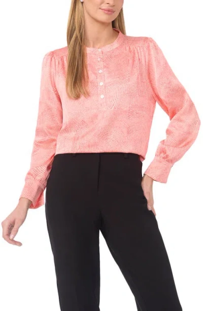 Halogenr Halogen(r) Geo Print Woven Shirt In Pink