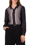 HALOGENR HALOGEN(R) GEO STRIPE BUTTON-UP SHIRT