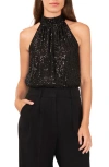 Halogenr Halogen(r) Halter Neck Sequin Top In Multi