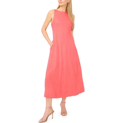 Halogenr Halogen(r) High Neck Princess Seam Dress In Orange