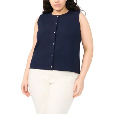 Halogenr Halogen(r) Knit Vest In Blue