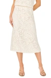 Halogenr Halogen(r) Lace Pull-on Midi Skirt In Neutral