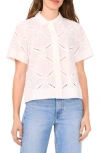 Halogenr Halogen(r) Ladder Stitch Accent Cotton Button-up Shirt