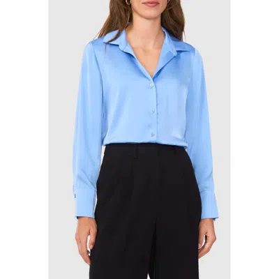 Halogenr Halogen(r) Long Sleeve Satin Button-up Shirt