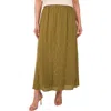 Halogenr Halogen(r) Metallic Accent Pull-on Midi Skirt