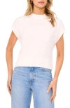 Halogenr Halogen(r) Mock Neck Cap Sleeve Shell In White