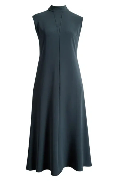 Halogenr Halogen(r) Mock Neck Dress In Forest River Blue
