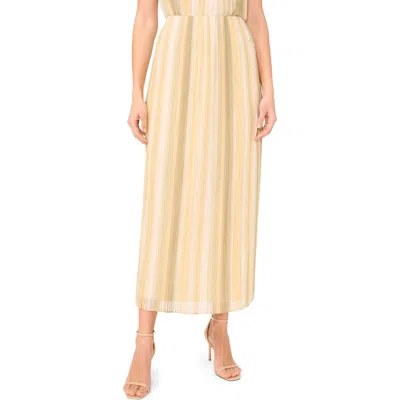 Halogenr Halogen(r) Ombré Stripe Pleated Maxi Skirt In Soft Sage