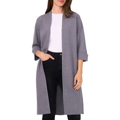 Halogenr Halogen(r) Open Front Longline Cardigan In Quiet Shade Grey