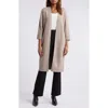 Halogenr Halogen(r) Open Front Longline Cardigan In Warm Ash Brown