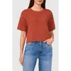 Halogenr Halogen(r) Open Stitch Crewneck Sweater In Baked Clay