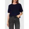 Halogenr Halogen(r) Open Stitch Crewneck Sweater In Classic Navy