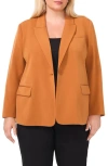 Halogenr Halogen(r) Oversize One-button Blazer In Leather Brown