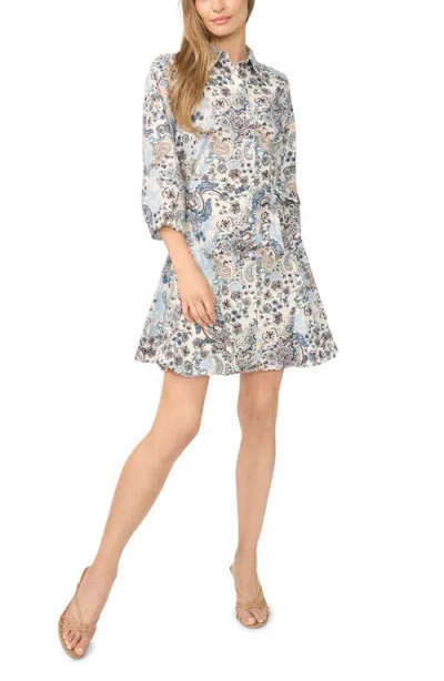 Halogenr Halogen(r) Paisley Cotton Button Down Dress In Multi